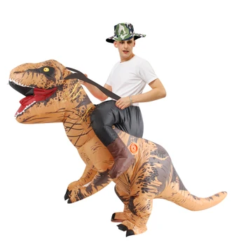 Hot Müük Täiskasvanud Halloween Cosplay Kostüümid Õhkima Dinosaurus T-rex Täispuhutav Kostüümid Partei Rolli Mängida Maskott Disfraz Mees
