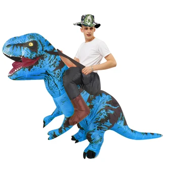 Hot Müük Täiskasvanud Halloween Cosplay Kostüümid Õhkima Dinosaurus T-rex Täispuhutav Kostüümid Partei Rolli Mängida Maskott Disfraz Mees