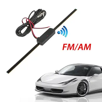 Hot Müük Universaalne Auto Antenni Võimendit Auto Elektrooniline AM/FM Raadio Antenn Esiklaas Mount 12V Must