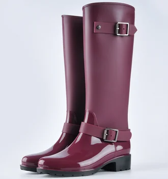 HUANQIU Kevad talve saapad brändi disaini keskel vasikas saapad õpilane zip vihma saapad preppy kingad naine luku kummist rainboots ZLL345