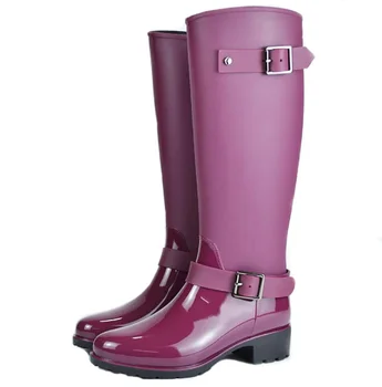 HUANQIU Kevad talve saapad brändi disaini keskel vasikas saapad õpilane zip vihma saapad preppy kingad naine luku kummist rainboots ZLL345
