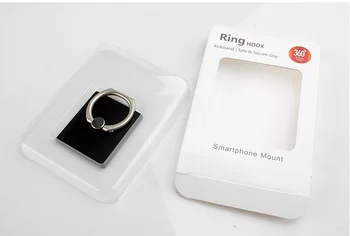 Hulgi-Mobile Telefon Helisema Stent Pakendi Karp selge, PVC Aken ja sisemine omanik sahtel Sõrme Sõrmuse Omanik tasuta shipping