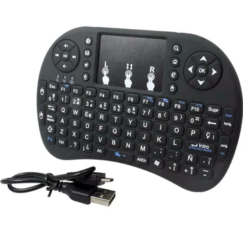 I8 Mini Wireless Klaviatuur 7 värvi taustvalgustusega Air Hiir Touchpad Pihuarvutite Google Android TV Box Xbox, PC Gamer Smart TV HTPC