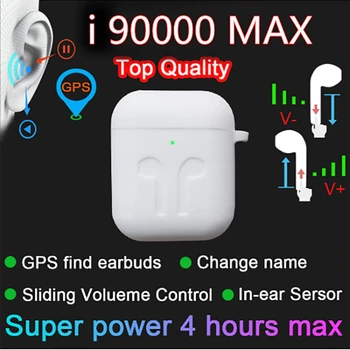 I90000 MAX TWS 5.0 Bluetooth Kõrvaklapid Traadita Hedset 8D Super Bass Earbuds Kõikidele Nutitelefoni PK i5000 i90000 TWS I90000 Pro