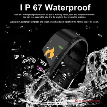 ID115 Pluss Smart Mood Käevõru Sport Pedometer Fitness Tracker kellad Südame Löögisageduse Bluetooth Smart Bänd Naised Mehed laps