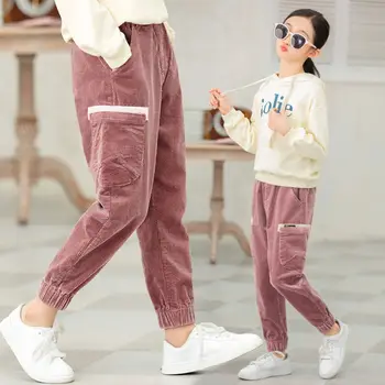 INS KUUMA Tüdrukute velvetist püksid 4-13 aastat vana sügisel ja talvel, velvet tiheneb korea tüdrukud velvetist püksid väikelapse püksid
