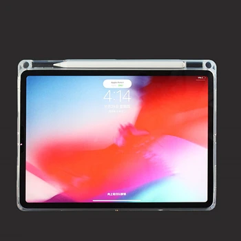 IPad Pro 11 tolline 2020 Juhtudel Läbipaistev TPU Silikoon Tablett tagakaane Pliiatsi Hoidja iPad Pro 2020 Funda Coque