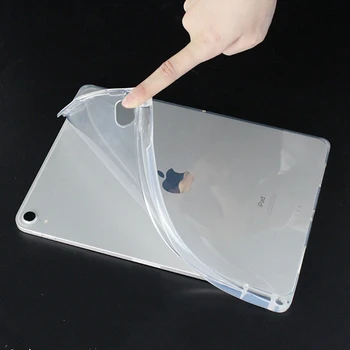 IPad Pro 11 tolline 2020 Juhtudel Läbipaistev TPU Silikoon Tablett tagakaane Pliiatsi Hoidja iPad Pro 2020 Funda Coque