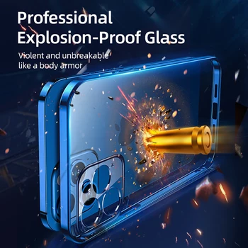 IPhone 12 Pro Max 12 Mini Juhul,Joyroom Selge TPÜ+PC Põrutuskindel Full Objektiivi kaitsekaas iPhone 12 min Läbipaistev Juhul