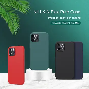 IPhone Mini 12 12 Pro Max Juhul Mantel Nillkin Puhas Flex Pehme Vedel Silikoon Kummist Pakitud TPÜ Case for iPhone 12 Pro Capa