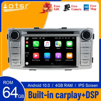 IPS Android 10 ekraan Auto DVD Mängija GPS Navi Toyota Hilux Fortuner 2012-Auto Raadio Stereo Multimeedia Mängija, Pea Üksus