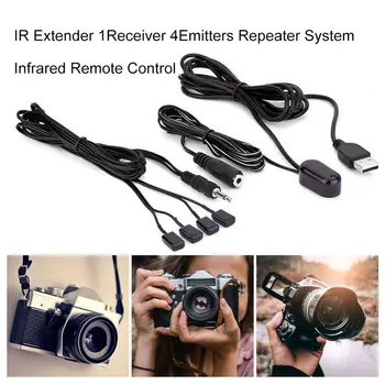IR Extender 1receiver 4emitters Repeater Süsteem, Infrapuna Kaugjuhtimispuldi Dropshipping Kaamera / videokaamera ONLENY