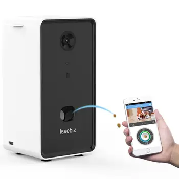 Iseebiz Koera Raviks Dispenser Automatic Pet Feeder koos Kaamera ,WiFi Remote, kahesuunaline Audio ja Öise Nägemise Lemmikloomade Tarvikud