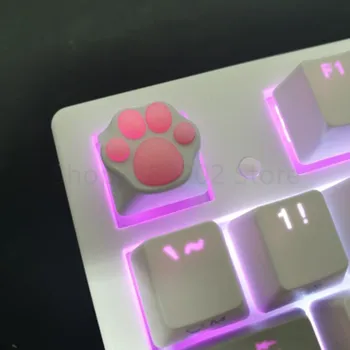 Isiksus Kohandatud ABS Silikoonist Kitty Paw Artisan Kass Käpad Padi Klaviatuur keyCaps jaoks Cherry MX Lülitid
