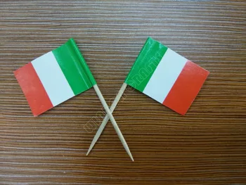 Itaalia Hambaork Lipu 500Pcs Paber Toidu Korjab Õhtusöök Kook Hambaork Cupcake Kaunistamiseks Puu Kokteil Pulgad Pool Torukübar Pulgad