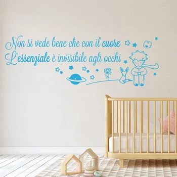 Itaalia Joonisfilm Väike Prints Seina Kleebis Kids Room Magamistoas Suur Itaalia Väike Prints Anime Seina Decal Baby Lasteaed Vinüül