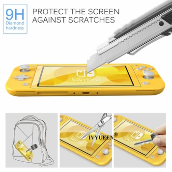 IVYUEEN Karastatud Klaas Nintend Lüliti NS Lite Mini Konsool 3 Pack Screen Protector Läbipaistev HD Selge, Anti-Scratch Film