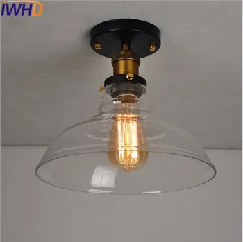 IWHD Klaas Loft Tööstus-Edison Lae Valgustid LED elutuba Tuled Plafondlamp Retro Vintage Lae Lamp