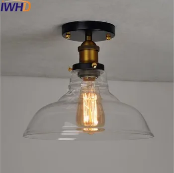 IWHD Klaas Loft Tööstus-Edison Lae Valgustid LED elutuba Tuled Plafondlamp Retro Vintage Lae Lamp