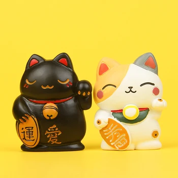Jaapani stiilis idanemist 3D loovust Õnn Cat uus magnet külmik kleebis armas kassipoeg kodu aksessuaarid magnet