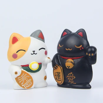 Jaapani stiilis idanemist 3D loovust Õnn Cat uus magnet külmik kleebis armas kassipoeg kodu aksessuaarid magnet