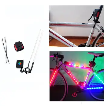 Jalgratta LED Ribad Tuled Jalgratta Raami Dekoratiivne Light Tape Kerge Bike Tarvikud