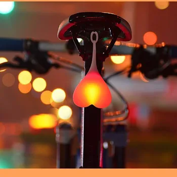 Jalgratta Tagumine Tuli Jalgrattaga Pallid Saba Silikoon Kerge Loominguline Bike Veekindel Öö Oluline, LED Punane Hoiatus Tuled Muna Lamp