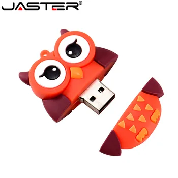 JASTER Armas pingviin öökull fox pen drive cartoon usb flash drive pendrive 4GB 8GB 16GB 32GB 64GB U disk loomade memory stick kingitus
