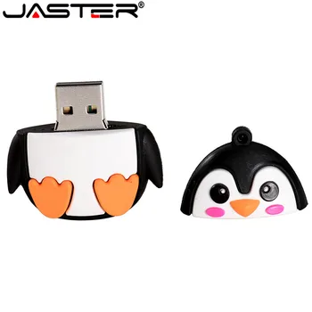 JASTER Armas pingviin öökull fox pen drive cartoon usb flash drive pendrive 4GB 8GB 16GB 32GB 64GB U disk loomade memory stick kingitus