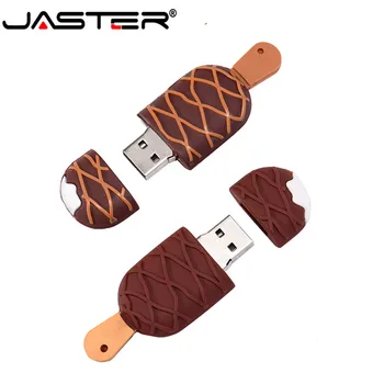 JASTER USB 2.0 Cartoon popsicle Usb Flash Drive 4GB 8GB 16GB silikoonist U-Stick 4GB 8GB 16GB 32GB 64GB jäätis pendrive