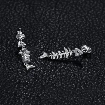 JewelryPalace Unikaalne Õnnelik, Fishbone Kuupmeetri Tsirkooniumoksiid Tilk Kõrvarõngad 925 Sterling Silver Kõrvarõngad Ehted Tegemine