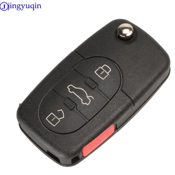 Jingyuqin 10 p Flip Remote Auto Key Shell Stiil Audi A2 A3 A4 A6 A8 TT Lihvimata Fob Juhul Katta 2/3/4 Nupud CR2032