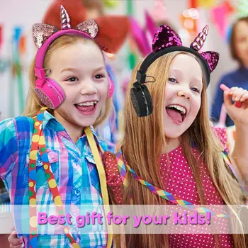 JINSERTA Armas Ükssarved Kõrvaklappide Traadita Lapsed Bluetooth Stereo Kõrvaklapid Muusika Headset koos MIC-Vabad Poisid&Tüdrukud Kingitus