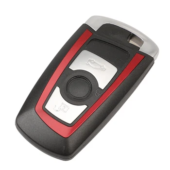 Jinyuqin Smart Key Shell Tühi Remote Keyless Juhul BMW CAS4 F 3 5 7-Seeria, E90 E92 E93 X5 HU100R koos Lihvimata Tera