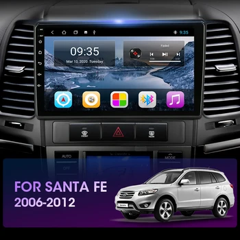 JMCQ Jaoks Hyundai Santa Fe 2006-2012 Android 9.0 Auto Raadio-Multimeedia-Video-Player Multimeedia Audio-Mängija, 2 Din Jagatud Ekraan RDS