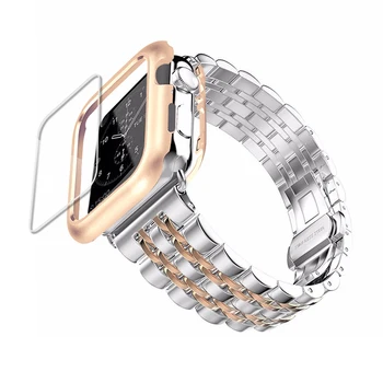 Juhul+Rihm Apple Watch band 44mm 40mm 42mm 38mm Roostevabast Terasest Liblikas käevõru watchband correa iwatch seeria 6 se 5 4 3