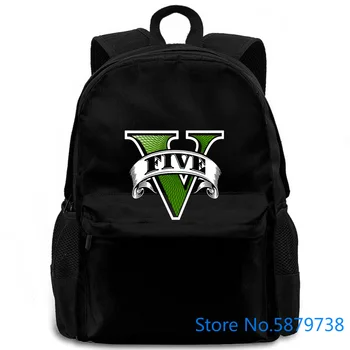 Jumala parem GTA V Grand Theft Auto Viis Logo Trükitud Mens naised mehed seljakott sülearvuti reisi kooli täiskasvanud õpilane
