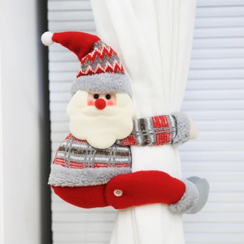 Jõulud Nuku Kardin Lukk Santa Claus Lumememm Põder Aknas Ripats Pannal Kodu Kaunistamiseks Xmas Navidad 2021 Uus Aasta Kaupa