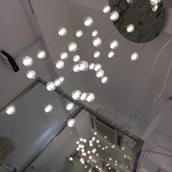 Kaasaegne Crystal Ripats LED-Luksuslik Ripats, Lamp Ripub Interjöör Redeli Koridori trepid decor Lambid Dropshipping Hanglamp