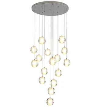 Kaasaegne Crystal Ripats LED-Luksuslik Ripats, Lamp Ripub Interjöör Redeli Koridori trepid decor Lambid Dropshipping Hanglamp