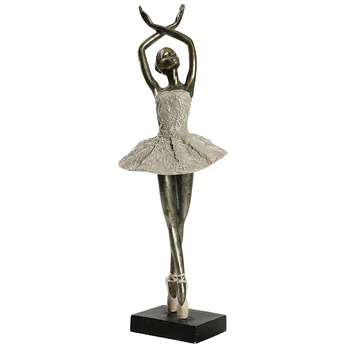 Kaasaegne Ja Abstraktne Ballerina Girl Skulptuur Ilu Balletitantsija Figuriin Kaunistused Office Home Bar Kaunistamine Kunsti Vaik Käsitöö Kingitus