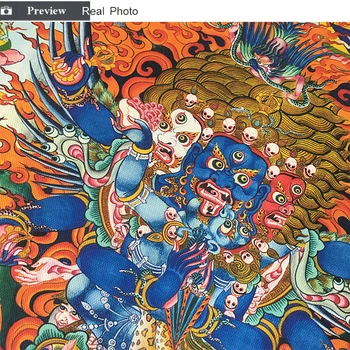 Kaasaegse India Hiina Religioon Stiilis Buddha Maali Thangka Lõuend Print Maali Poster Art Wall Pilt Esik Home Decor