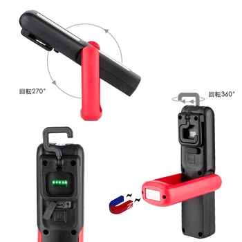 Kaasaskantav COB LED Taskulamp Magnet Kerge Töö USB Laetav Lanterna Võimsus Ekraan Konks Riputamiseks Taskulamp, Lambi Öö Valgustus