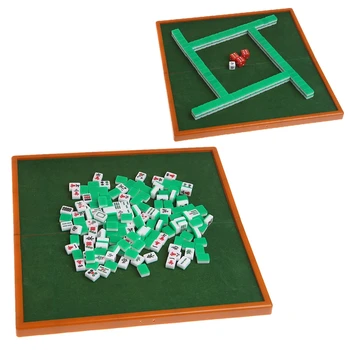 Kaasaskantav Mini 144 Mahjong Set Mah jong Tabel Traditsioonilise Mängu Reisi Kokkupandav