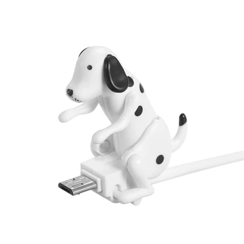 Kaasaskantav Naljakas, Armas Pet-USB-Kaabel-Mini Humping Kohapeal Koera Mänguasi Vidin Laadija Andmed Line Ühilduva Telefoni Mikro-USB