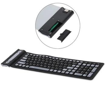 Kaasaskantav USB Silikoonist Klaviatuuri Sülearvuti Paindlik Veekindel Kokkupandav Klaviatuur, Juhtmeta valikunupud Mini Sülearvuti Kaas