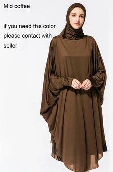 Kalenmos Araabia Moslemi Naiste Palve Rõivas Pvt Varruka Kapuutsiga Jumalateenistuse Thobe Kleit Palve Lähis-Ida Rüü Islami Abaya Hijab Kleit