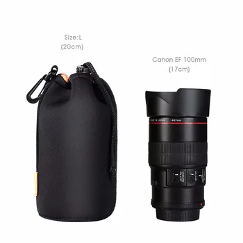 K&F MÕISTE 4tk Objektiivi kott Kott Pehme Objektiivi Protector Neopreen Kotis S M L XL Suurus Canon, Nikon ja Sony Kaamera Objektiiv