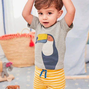 Karu Juht Beebi Riided Komplektid Kids Riided Suvel Poiste Riided Muster Riided+Triibulised Püksid 2ps Baby Poisid