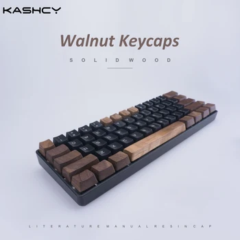 Kashcy puit keycap mehaanilise klaviatuuri tahke pähkel puidust keycaps tühikuklahvi Esc Cherry mx OEM